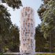 Third place winner:”Waria Lemuy,” a fire prevention skyscraper by Claudio C. Araya Arias